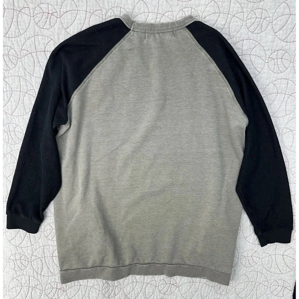 The‎ Laundry Room Raglan Sleeve Ultra Soft Crewneck Two Tone Hoodie / XL
